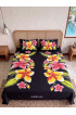 Hand Painted Rayon Bedsheet Set Queen Size